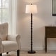 preview thumbnail 8 of 21, KAWOTI 60.25'' Black Standard Floor Lamp with Drum Shade Black