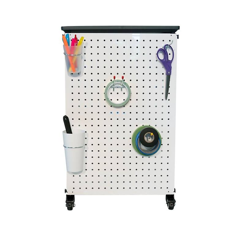 Modular Classroom Storage Cabinet - 2 side-by-side modules with 6 large bins