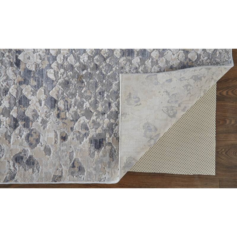Corben Modern Animal Blue/Gray Area Rug