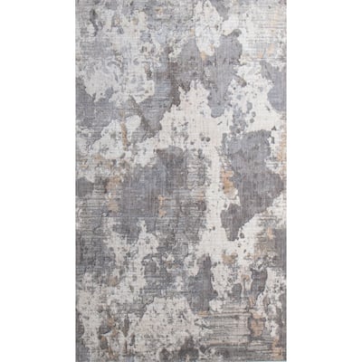 Bashian Miliani Cream & Grey Contemporary Area Rug