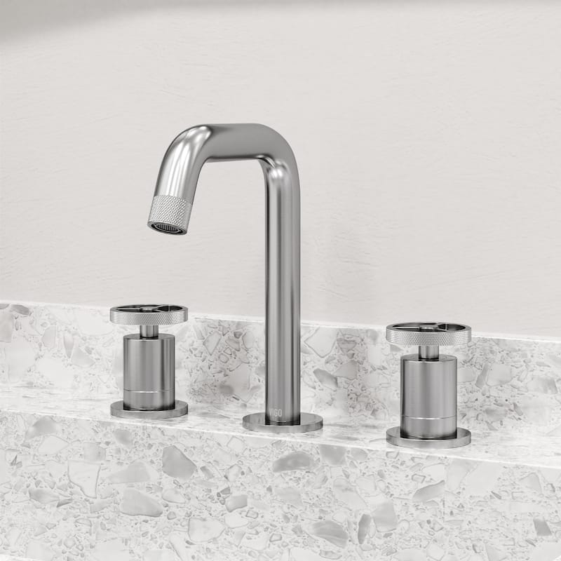 VIGO Cass 8" H 2-Handle Widespread Bathroom Faucet