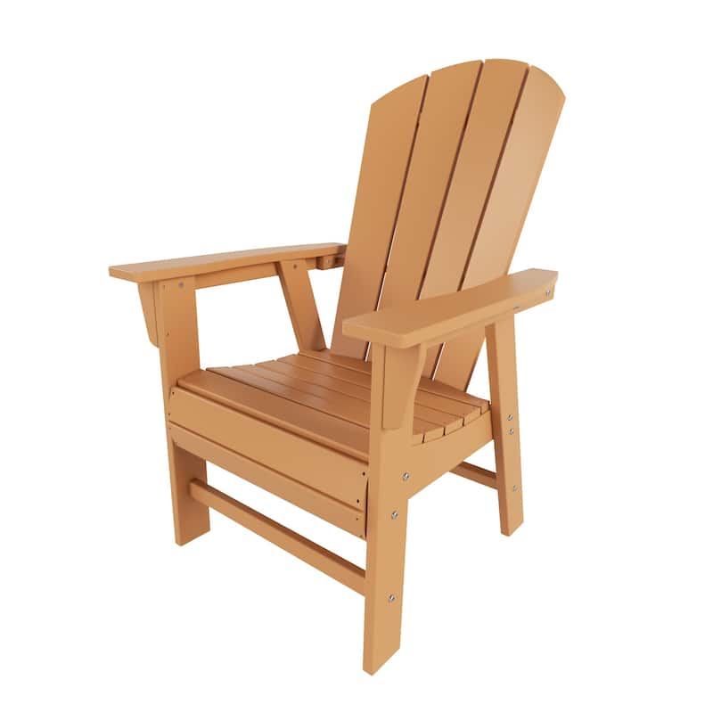 Laguna Hdpe All Weather Outdoor Patio Adirondack Dining Chair With Arms