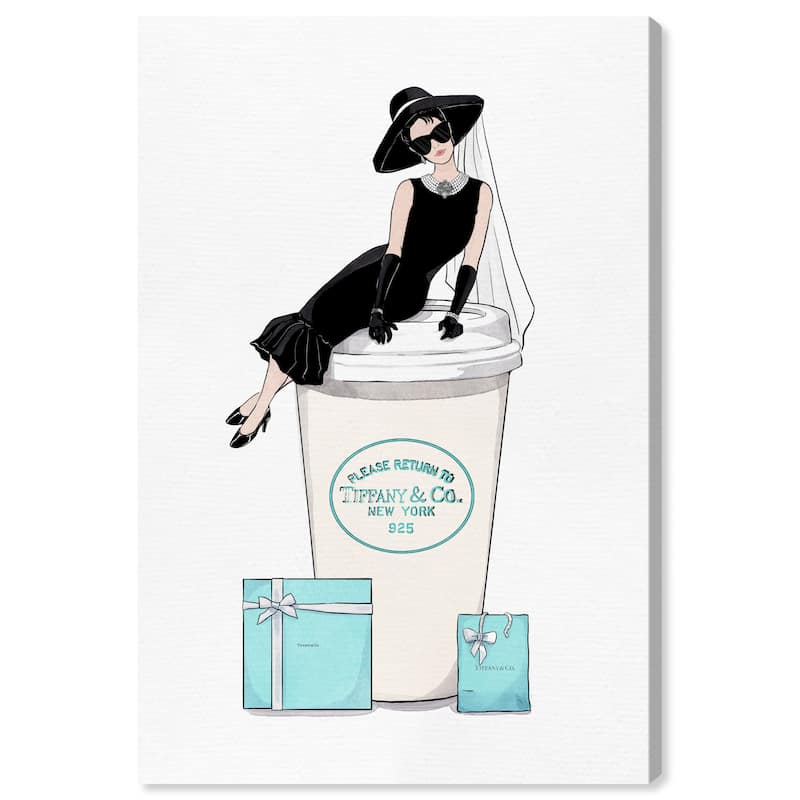 Wynwood Studio 'Cafe Paris' Fashion and Glam Wall Art Canvas Print Dress - Black, White
