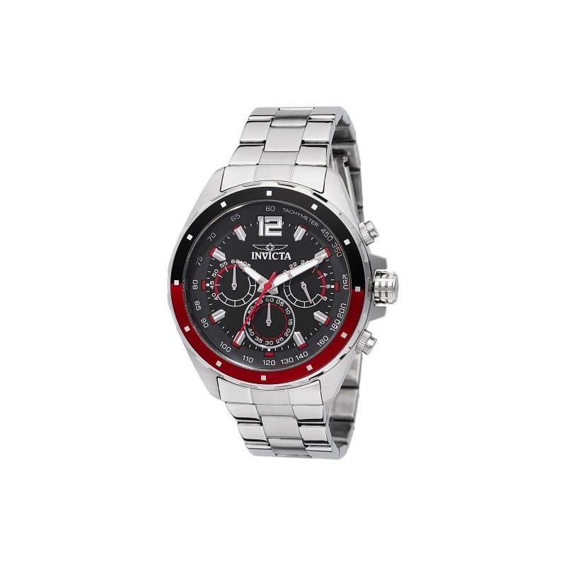 Invicta Men's 49361 Speedway Quartz Chronograph Black Dial Watch - Multi