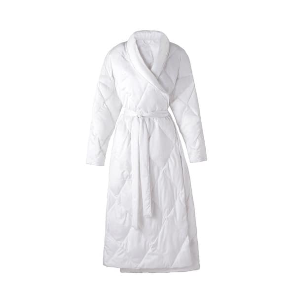 Fallen Bath Robe Satin Puffer Down Alternative Bath Robe - Bed Bath & Beyond - 39378796