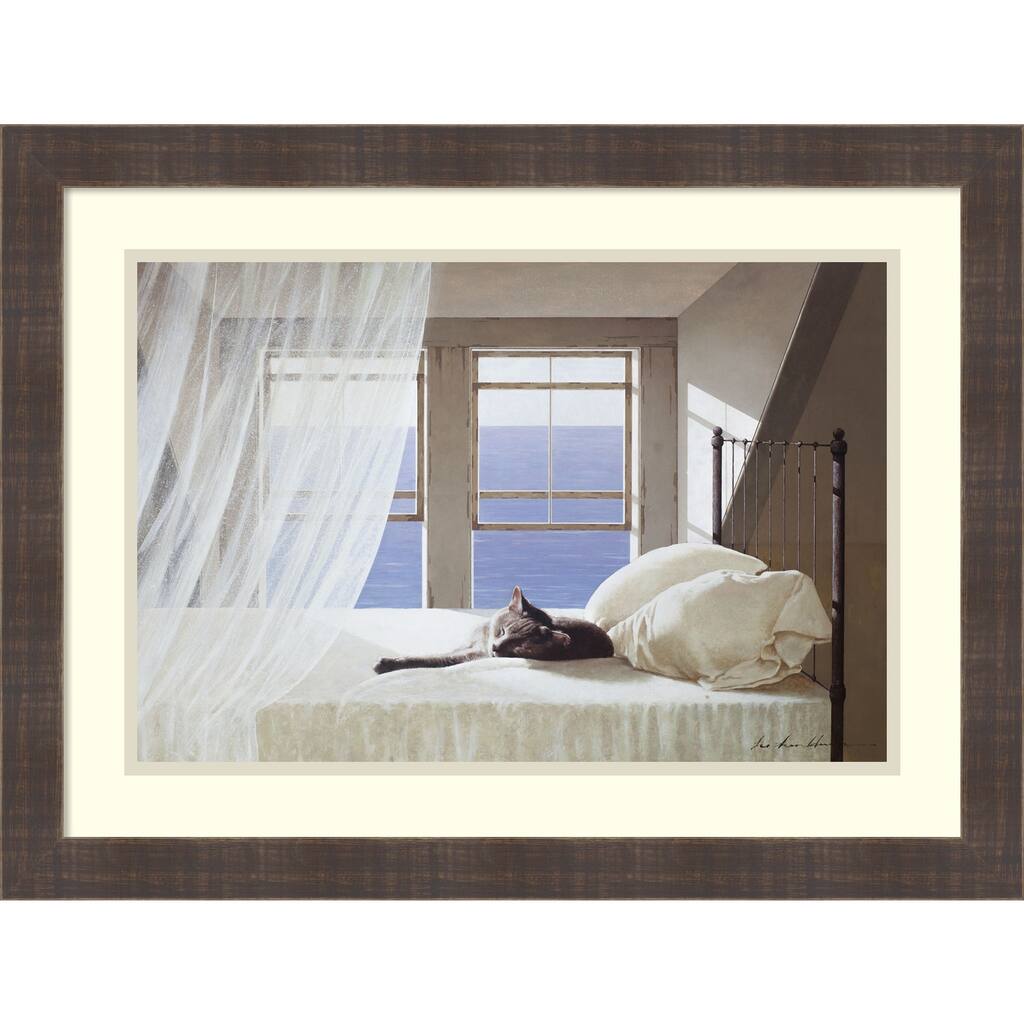 Framed Art Print 'Nap Time' by Zhen-Huan Lu 25 x 19-inch