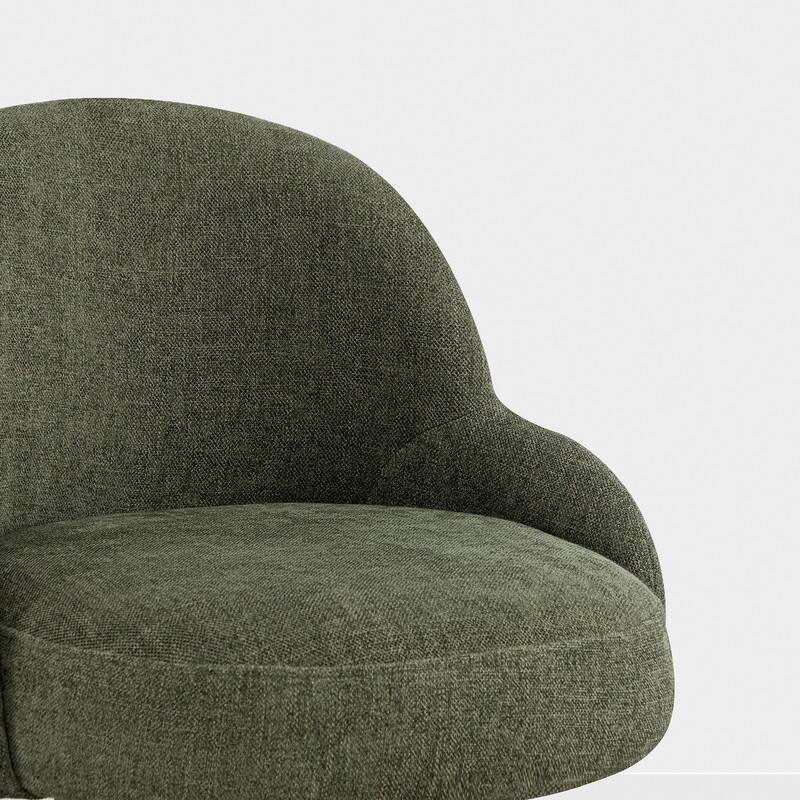 Spruce & Spring Amari Swivel Upholstered Counter Bar Stool with Thickened Cushion