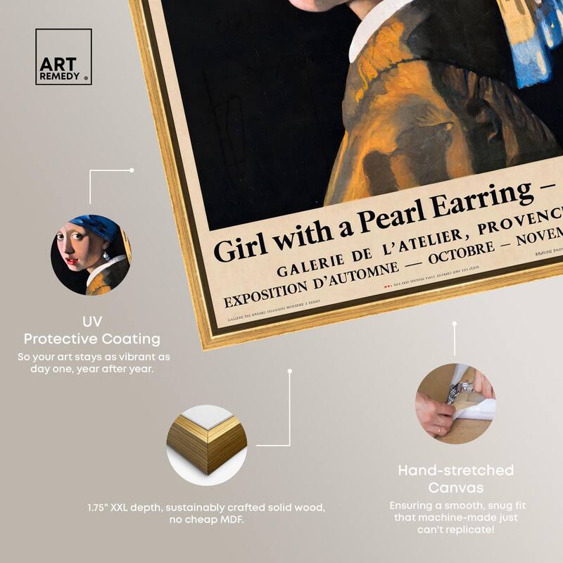 Girl with a Pearl Earring Canvas by Art Remedy