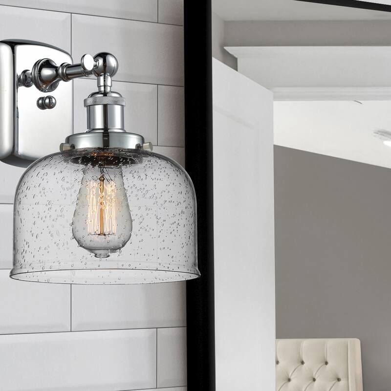 Innovations Lighting Large Bell 8" Wide Bathroom Sconce