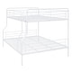preview thumbnail 8 of 20, Full XL Over Queen Metal Bunk Bed with Ladder & High Guardrail, Heavy-Duty Metal Bunk Bed Dormitory Apartment Iron Frame Bed