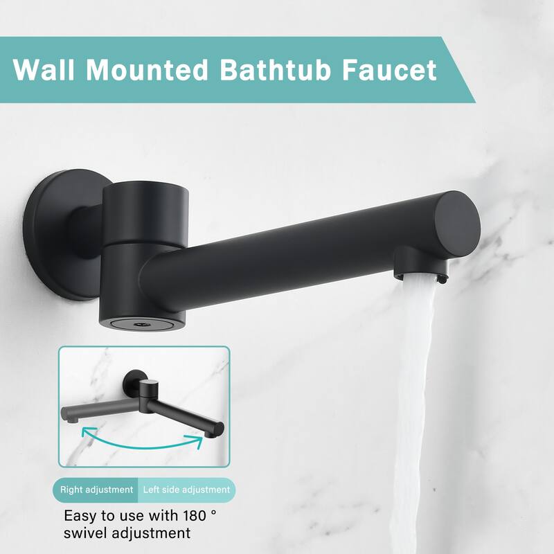 Luxury 3-Function Shower System Set - Solid Brass Control Valve, 10" Overhead Shower, 3-Spray Handheld