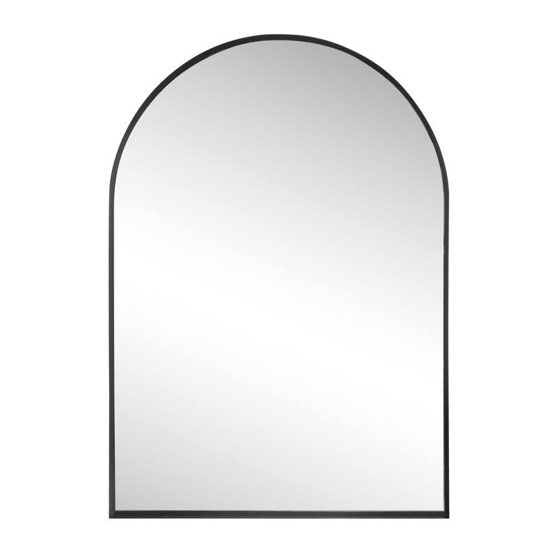 JONATHAN Y Elodie Arched Metal Framed Wall Mounted Mirror