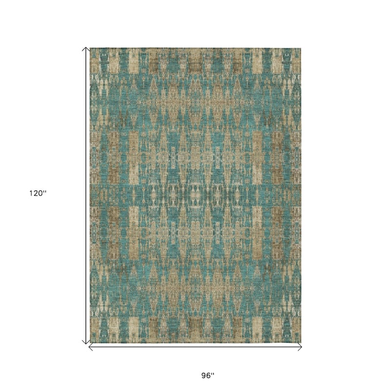 HomeRoots Moroccan Transitional Rectangle Outdoor Rug