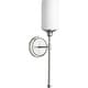 preview thumbnail 6 of 5, Quorum International Celeste Single Light 4-3/4" Wide Bathroom Sconce Satin Nickel