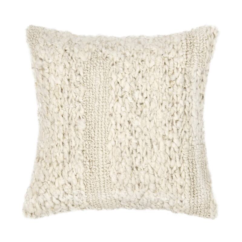 Villa by Classic Home Sinclair 22" Hand Woven Throw Pillow