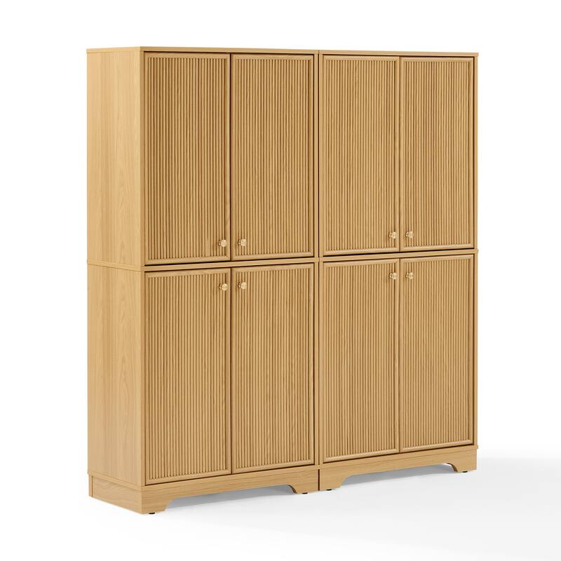 Crosley Naomi 2-Piece Kitchen Storage Pantry Set - White Oak