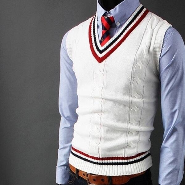 Shop Men S Knite Business Casual Slim Fit Dress Vest Tuxedo Tops 4