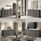 preview thumbnail 4 of 49, Multifunctional Minimalist Side Cabinet with 3D Design