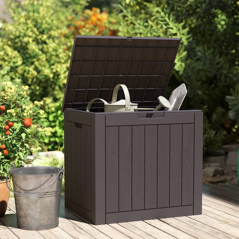 31 Gallon Resin Deck Box-Organization and Storage for Patio Furniture