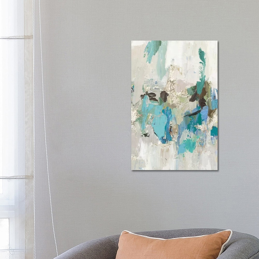 iCanvas "Blue Silver II" by Tom Reeves Canvas Print