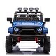 preview thumbnail 14 of 29, 24V 2-Seater Ride-On Truck Car with 4WD Motors, 2.4G Remote Control, Soft Start, and LED Lights, Toys Gifts Blue