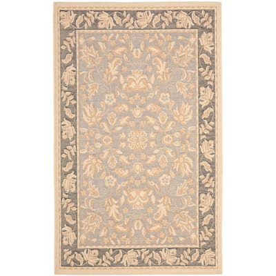 SAFAVIEH Beach House Gyongyver Floral Border Indoor/ Outdoor Waterproof