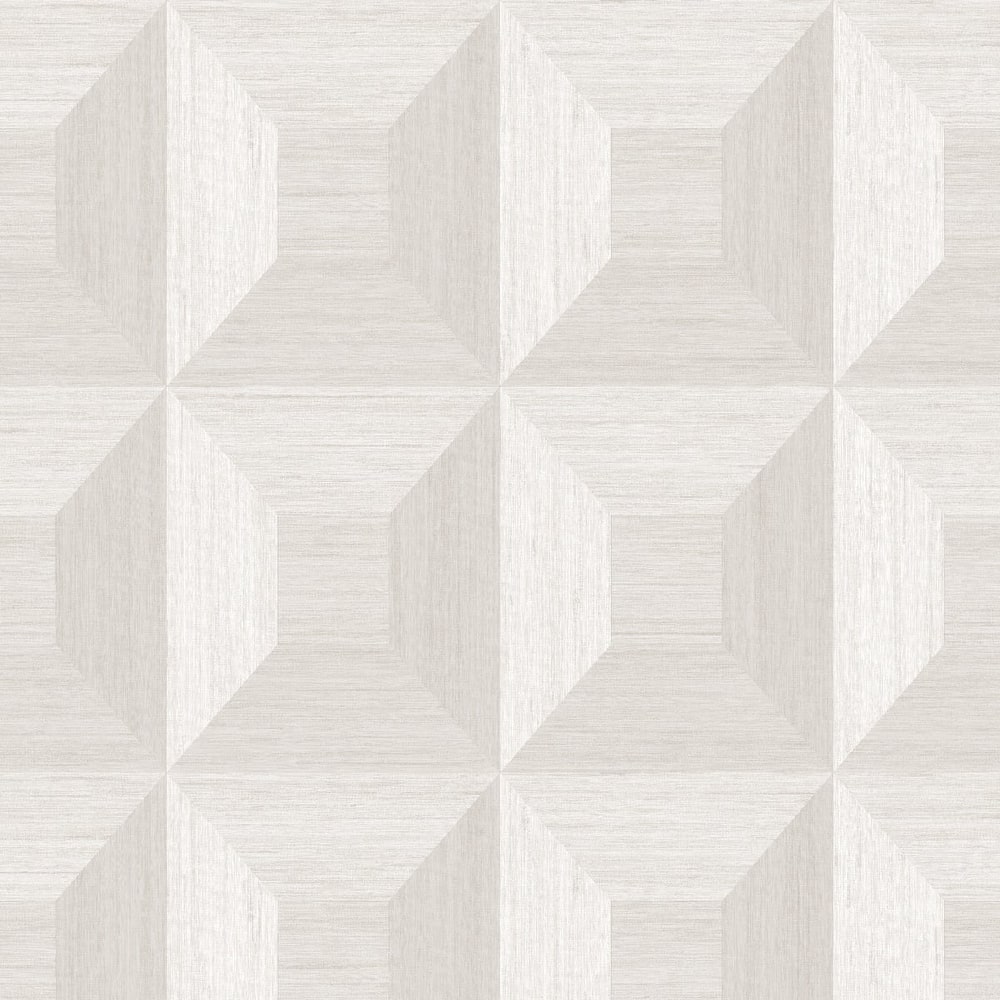 Seabrook Designs Squared Away Geometric Embossed Vinyl Unpasted Wallpaper