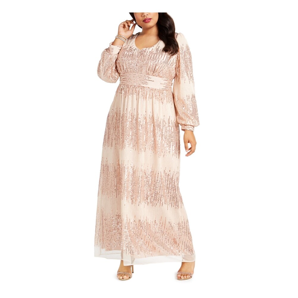 gold plus size dresses