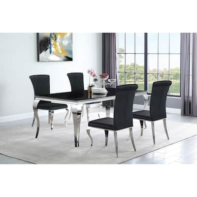Carone Contemporary 5-Piece Rectangular Dining Set