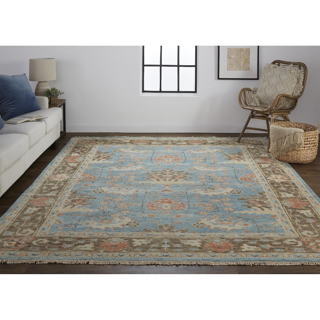 Grand Bazaar Bennet Hand Knotted Oriental Traditional Area Rug