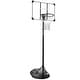 preview thumbnail 1 of 6, Portable Basketball Hoop Adjustable 7.5ft - 9.2ft with 32 Inch Backboard for Youth Adults Indoor Outdoor Basketball Goal Black White