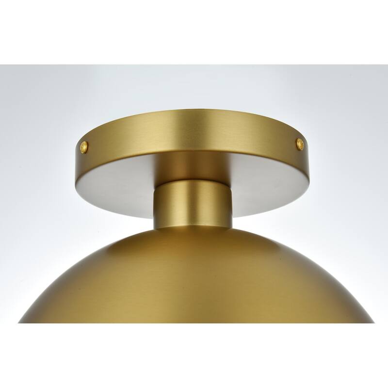 Elegant Lighting Eclipse Single Light 10" Wide Semi-Flush Globe
