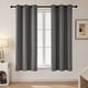 preview thumbnail 26 of 135, Deconovo Grommet Room Darkening Curtains, Set of 4 Panels 42x63 Inch - Light Grey