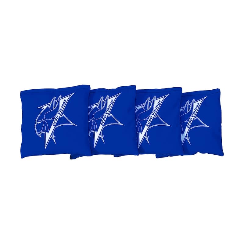 Elizabeth City State Vikings Blue Cornhole Bags - Corn Filled