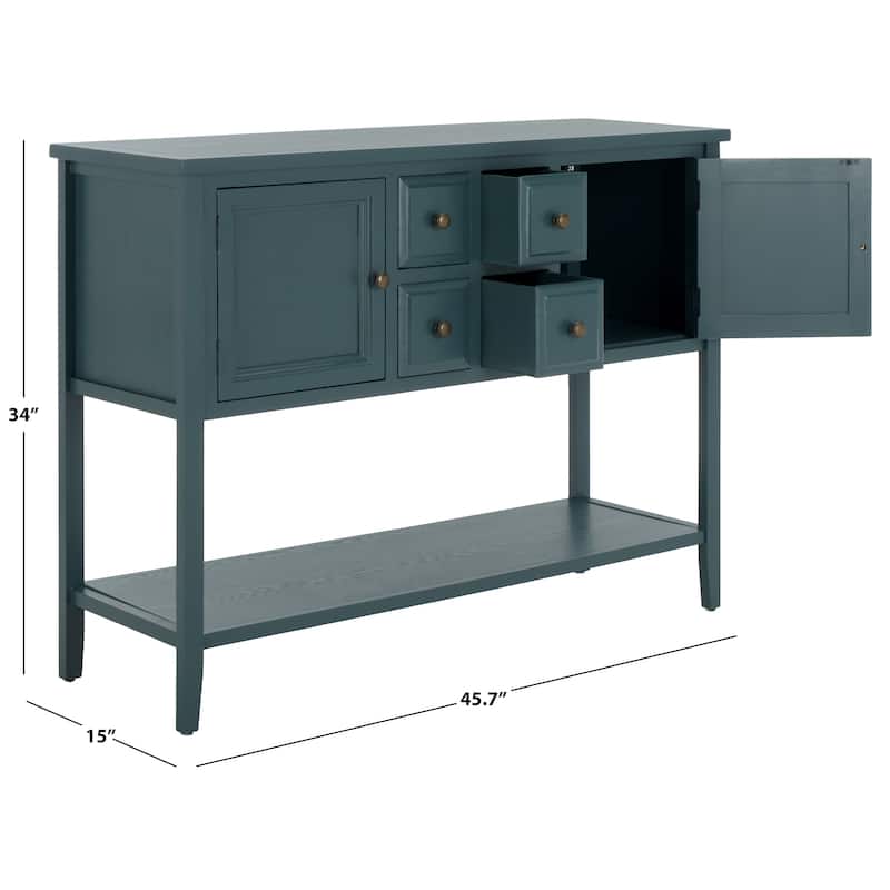 SAFAVIEH Milenija Oak Finish Storage Sideboard - 45.7" x 15" x 34" - 17Wx48Dx22H