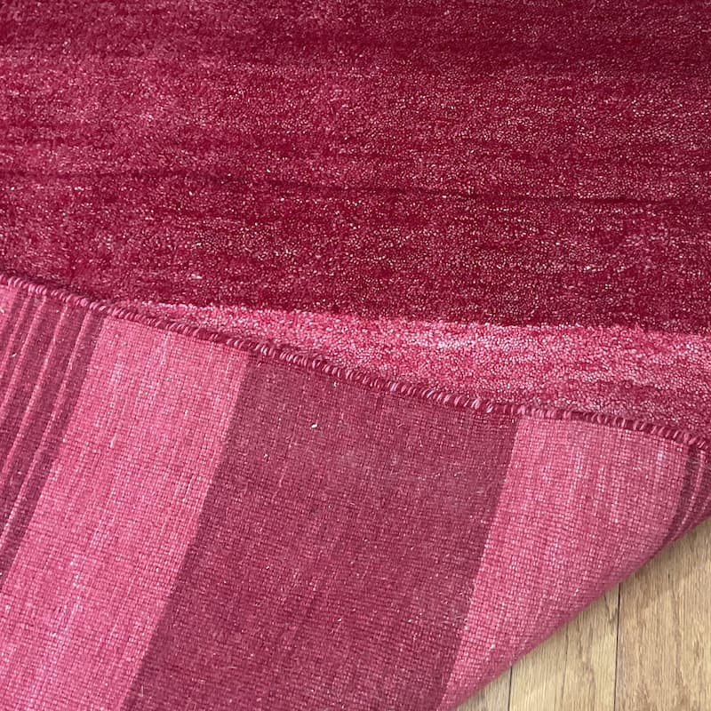 HERAT ORIENTAL 4' x 6' Handmade Horizontal Striped Tibetan Ombre Wool Rug - 4' x 6'