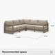 preview thumbnail 29 of 85, PURPLE LEAF Caesar Khaki Outdoor Couch with 9.6" Thick Cushion and Table for Yard Porch Deck Outdoor Patio Conversation Sets
