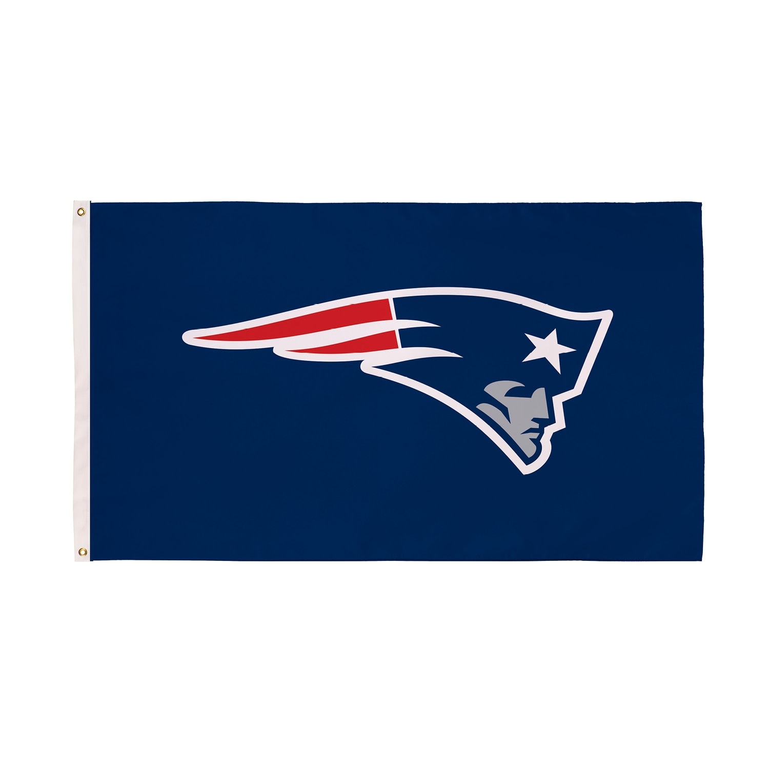 New England Patriots Single Sided Flag w/ 2 Grommets, 3'x5'