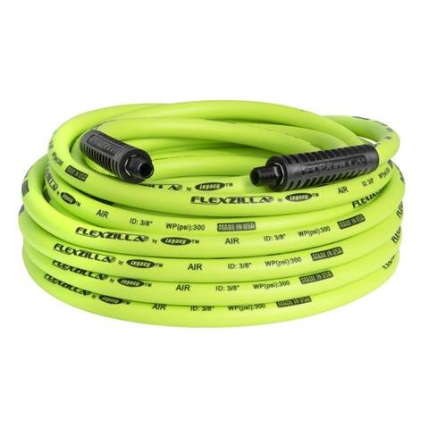 Flexzilla 50 ft. L x 3/8 in. Dia. Hybrid Polymer Air Hose 300 psi Zilla Green