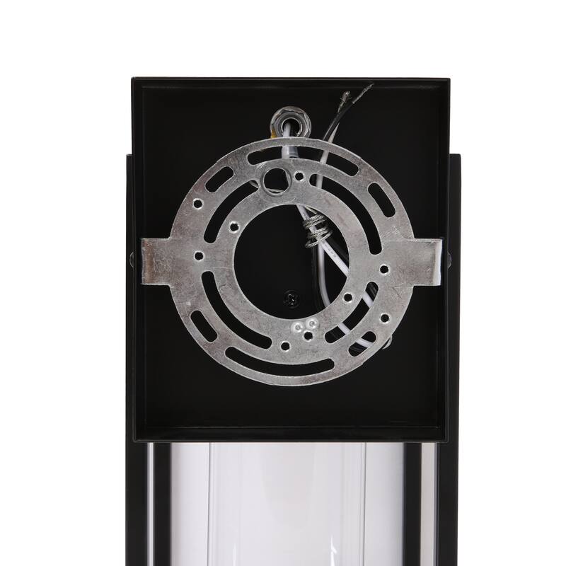 Outdoor Wall Sconce with Clear Glass Shade