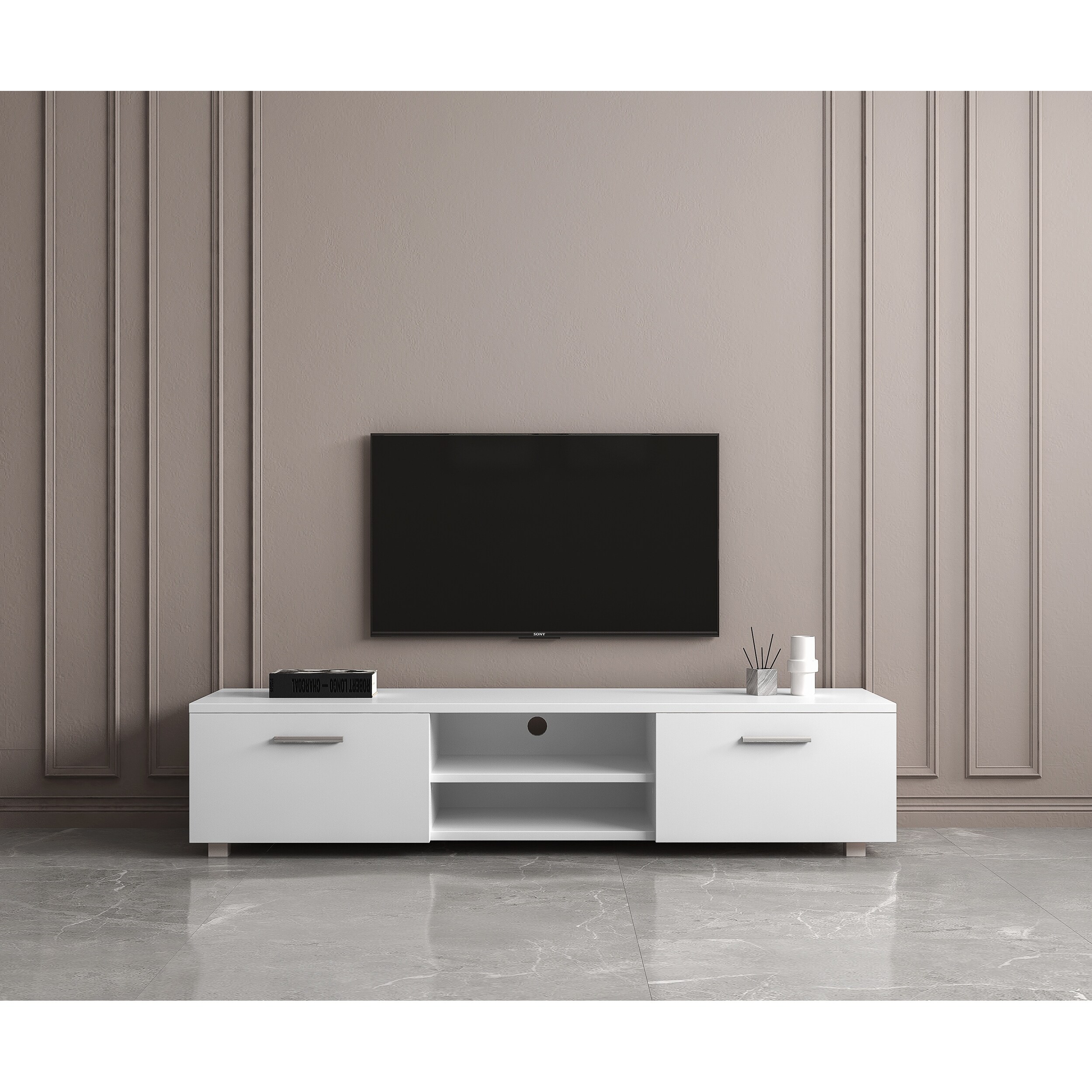 Media Console Entertainment Center Television Table On Sale