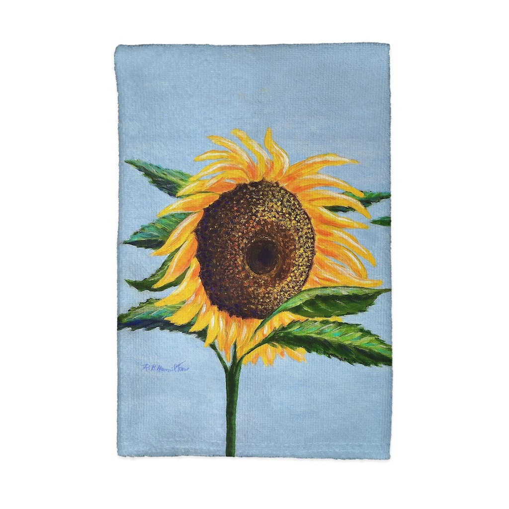Sleepy Sunflower Kitchen Towel - 16x25