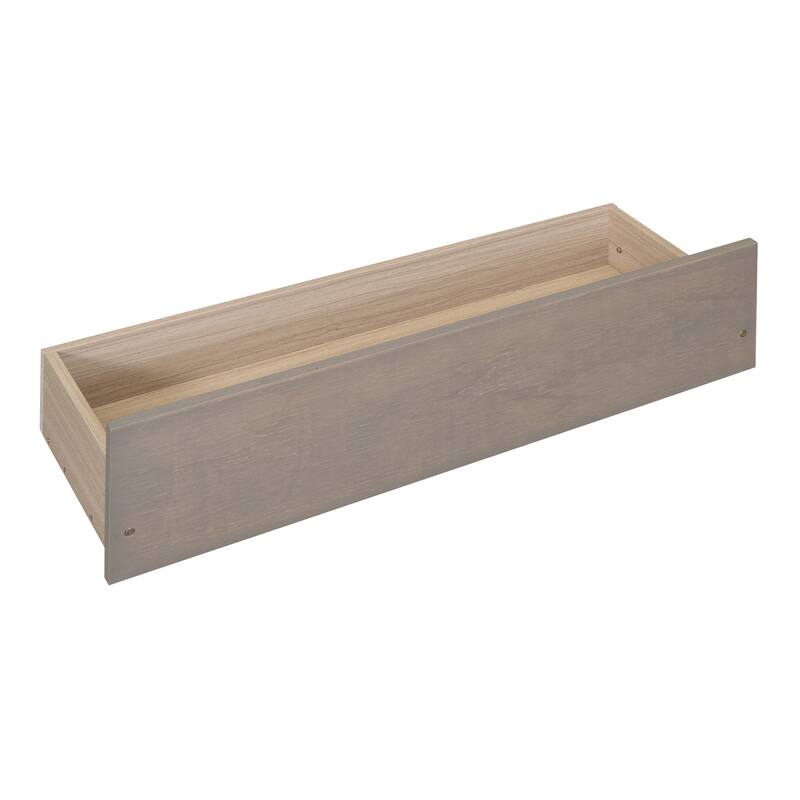 Pine Wood Canopy Platform Bed with Trundle & Drawers