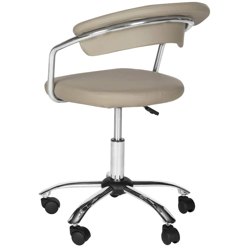 Silver Candis Orchid Cream Desk Chair - 20.7" x 20.9" x 27" - 21Wx21Dx27H - Grey
