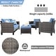 preview thumbnail 81 of 82, OVIOS 5-Piece Outdoor Wicker Patio Conversation Set