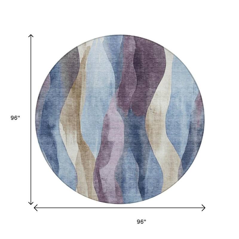 HomeRoots Abstract Transitional Rectangle Outdoor Rug