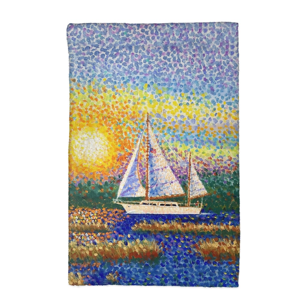 Marsh Sailing II Kitchen Towel - 16x25