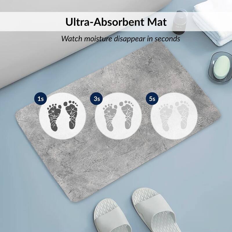 Decorative Bath Mat 24x18 Ultra Absorbent Quick Dry Rug