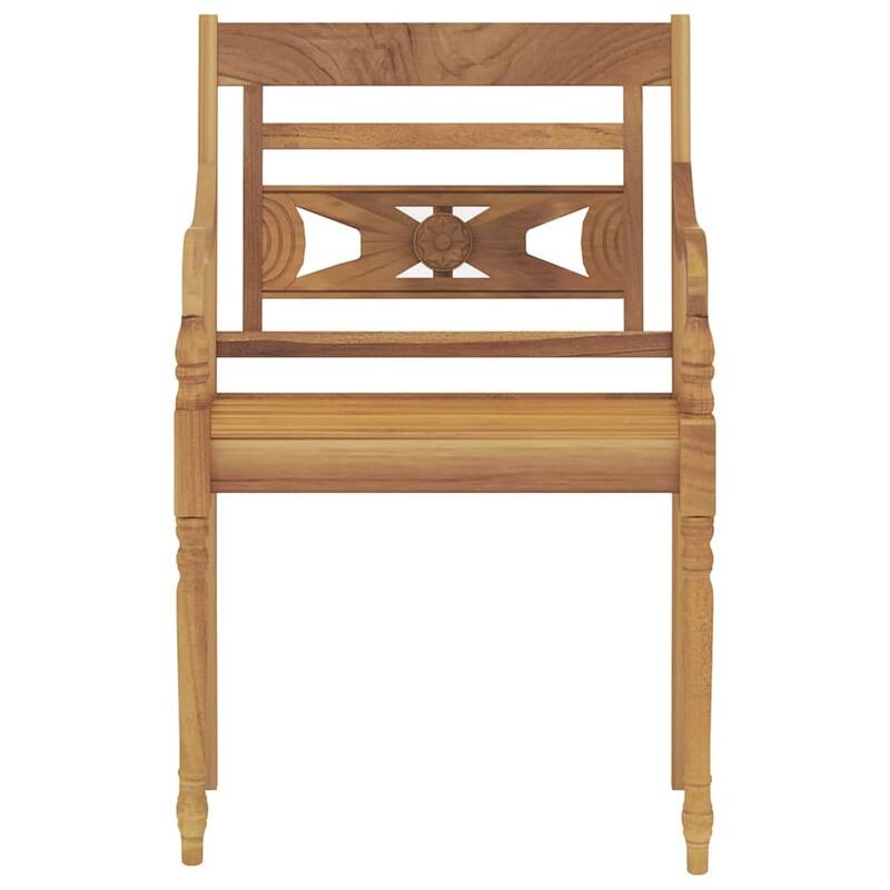 vidaXL Garden Dining Set Teak Wood Medium Seats Many - 39.4 x 78.7 x 29.5