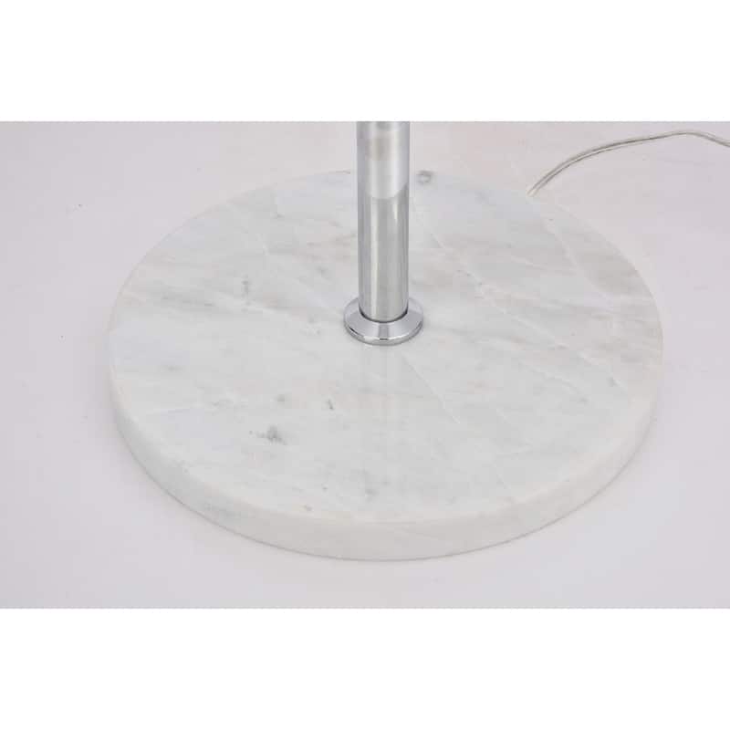 1 Light Floor Lamp with 11 inch Clear Glass